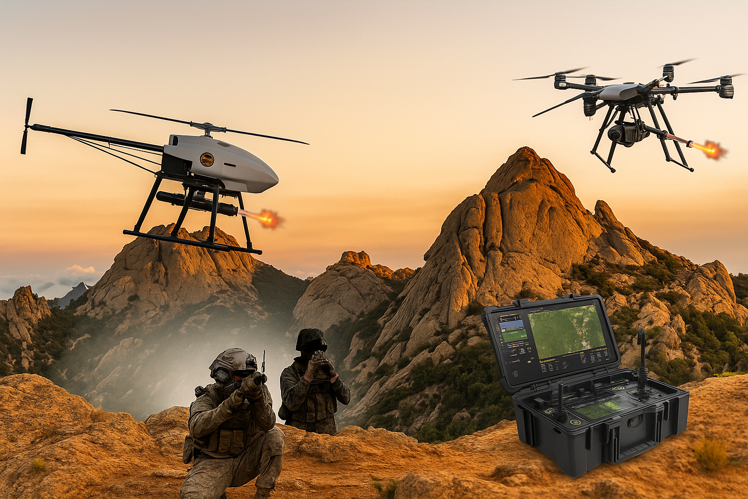 Aerospace engineering team at work